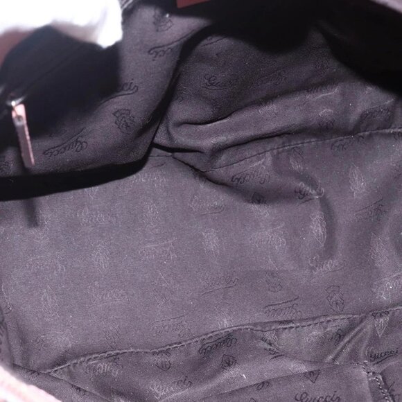 GUCCI GG Canvas Guccissima Hand Bag Leather 2way Pink Gold 247902 Auth 145986 - Picture 13 of 16